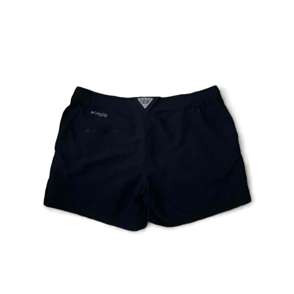 Columbia Black Solid Color Button Closure Casual … - image 2